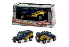 Greenlight 1/43 2016 Jeep Wrangler Unlimited Blue/Yellow image