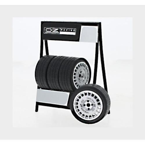 IXO Models 1/18 OZ Compomotive Wheel, Tire & Stand Set image