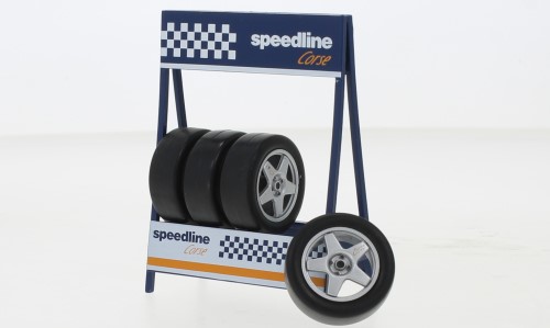 IXO Models 1/18 Speedline Wheel, Tire & Stand Set image