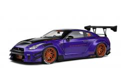 Solido 1/18 Nissan GT-R (R35) Liberty Walk Body Kit 2.0 2022 Purple image