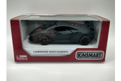 KiNSMART 1/38 Lamborghini Sesto Elemento Matt Black image