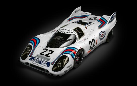 Pocher 1/8 Porsche 917KH #22 Martini Edition Scale Diecast Kitset image