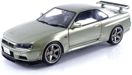 Solido 1/18 Nissan Skyline GT-R (R34) 1999 Metallic Green image