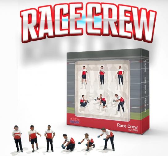 American Diorama 1/64 Race Crew Set image