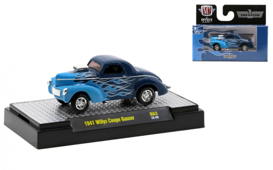 M2 Machines 1/64 1941 Willys Coupe Gasser image