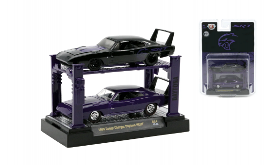 M2 Machines 1/64 1969 Dodge Charger Daytona HEMI Twin Pack image