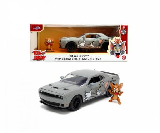 Jada 1/24 Dodge Challenger Hellcat with Jerry - Tom & Jerry image