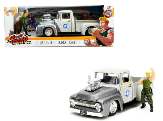 Jada 1/24 56' Ford F-100 with Guile - Street Fighter image