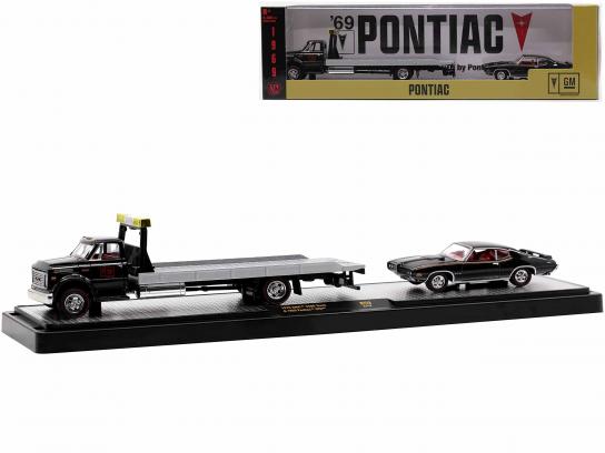 M2 Machines 1/64 GMC 5500 Truck 1970 & Pontiac GTO 1969 image