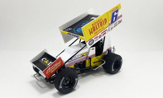 ACME 1/50 Bill Rose Racing/Michael Waltrip Brewing Sprint Car #6 Bill Rose image