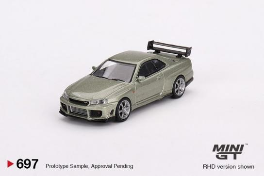 Mini GT 1/64 Nissan Skyline GT-R (R34) Tommykaira RZ Millennium Jade image