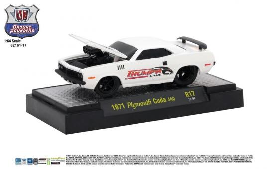 M2 Machines 1/64 Plymouth Cuda 440 1971 "Thumpr Cams" image