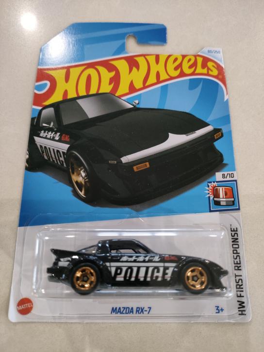 Hot Wheels Mazda RX-7 Series 1 Police image