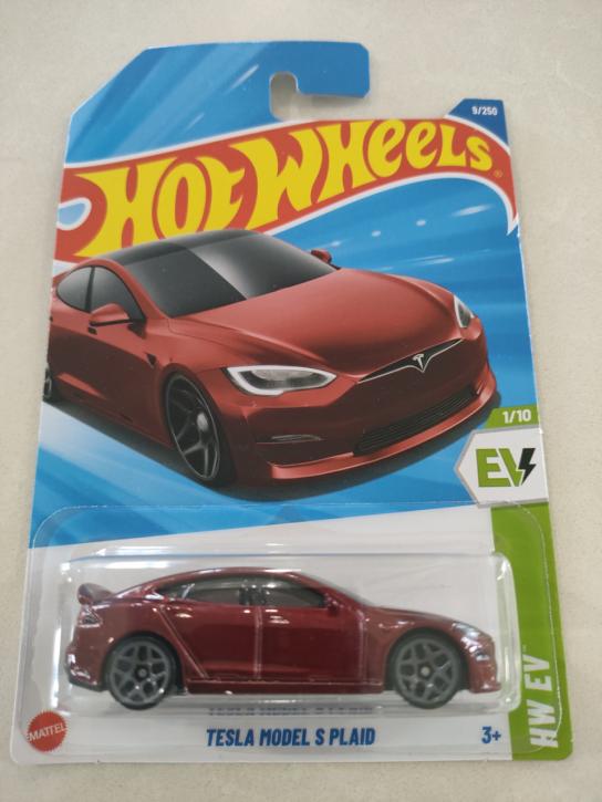 Hot Wheels Tesla Model S Plaid Red image