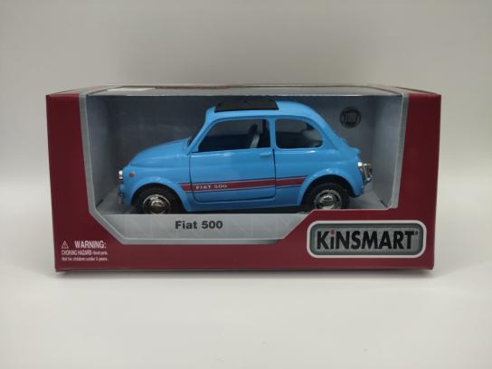 KiNSMART 1/24 Fiat 500 Blue image