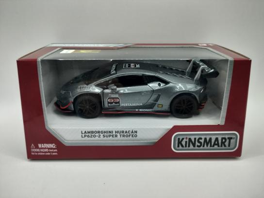 KiNSMART 1/36 Lamborghini Huracan LP 620-2 Super Trofeo Grey image