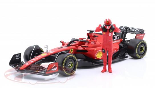 Bburago 1/24 Ferrari SF-23 F1 2023 #16 Charles Leclerc with Figure image