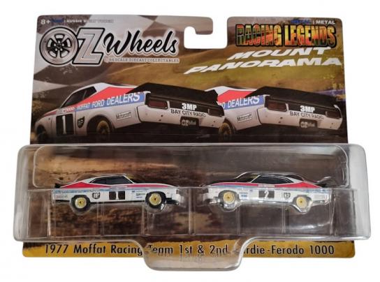 OZ Wheels 1/64 Ford Falcon Moffat Racing Team 1977 1st & 2nd Bathurst Twin Pack image